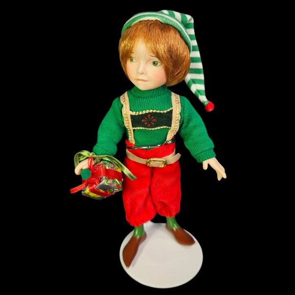 Paradise Galleries Santas Elf Doll With Accessories and Box Christmas Decor - Picture 2 of 12